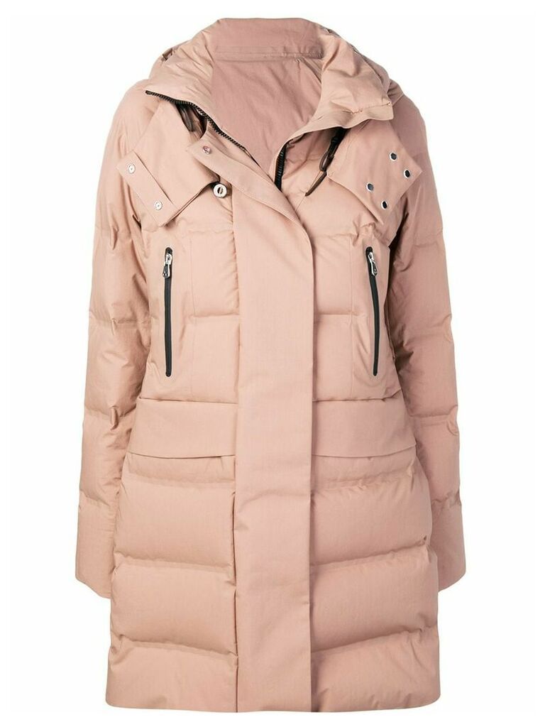 Peuterey hooded quilted coat - Neutrals
