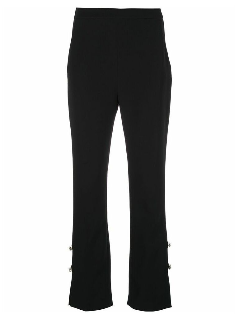 David Koma gem embellished trousers - Black