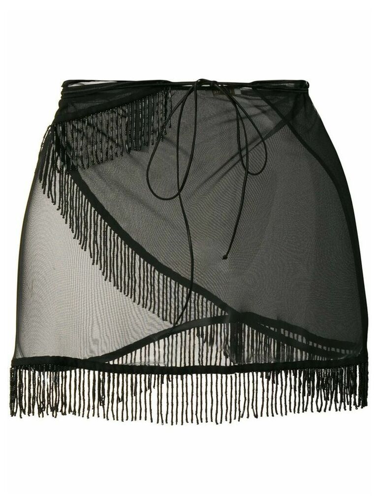 Oseree mini skirt beach cover-up - Black
