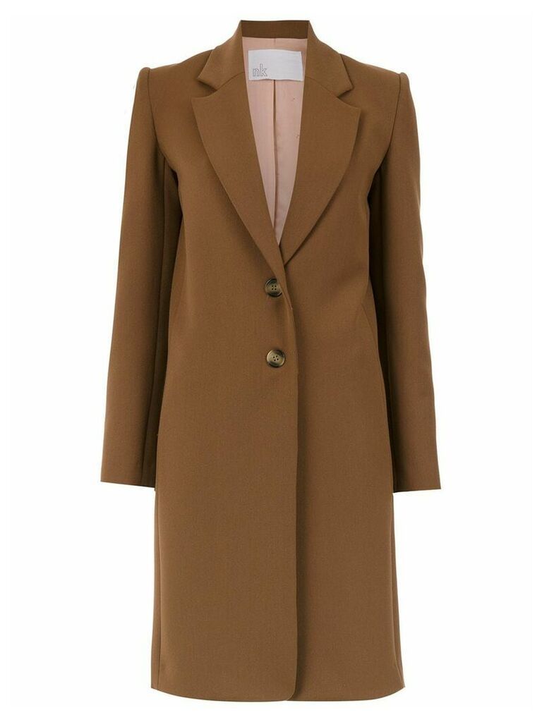 Nk buttoned trench coat - Brown