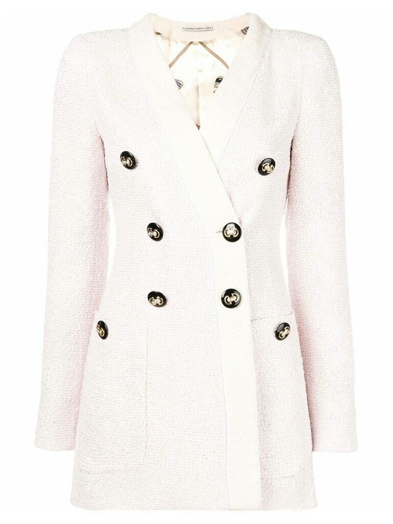 Alessandra Rich double breasted blazer - PINK