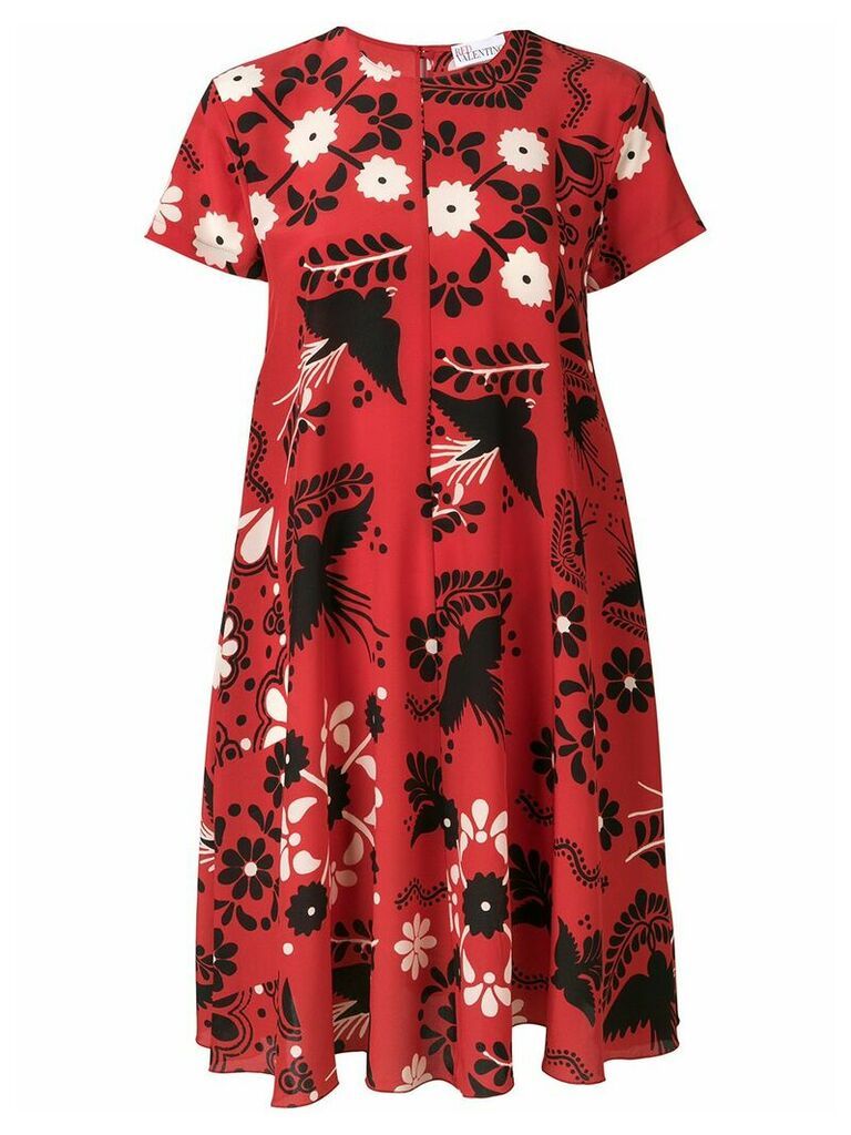 Red Valentino floral print shift dress