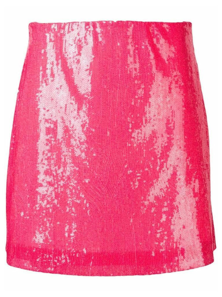 Alberta Ferretti fuchsia sequin skirt - PINK