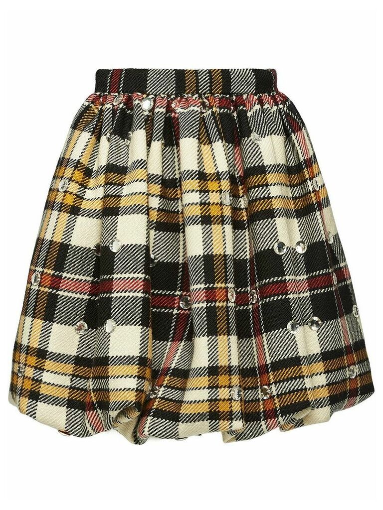 Miu Miu Embellished wool skirt - Neutrals