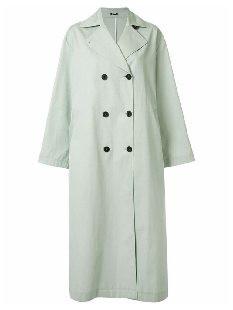 Jil Sander Navy double breasted trench coat - Green
