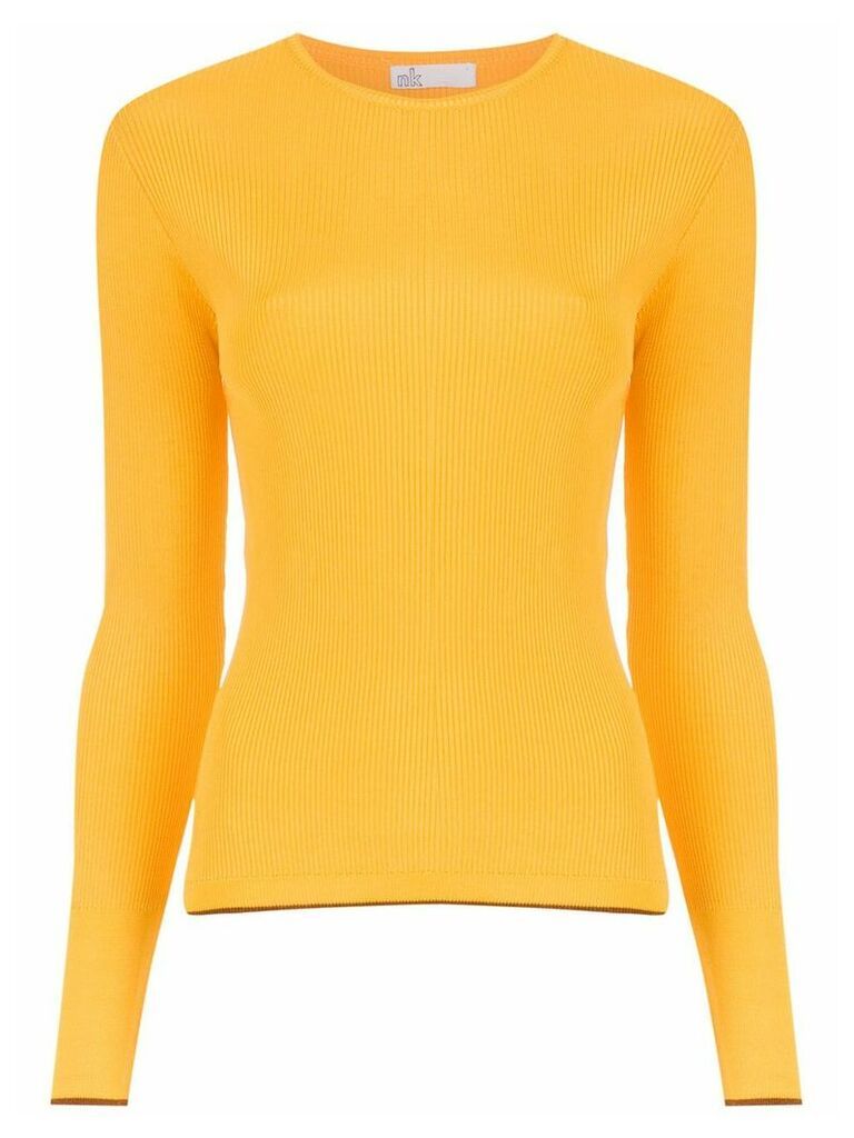 Nk knitted ribbed top - Yellow