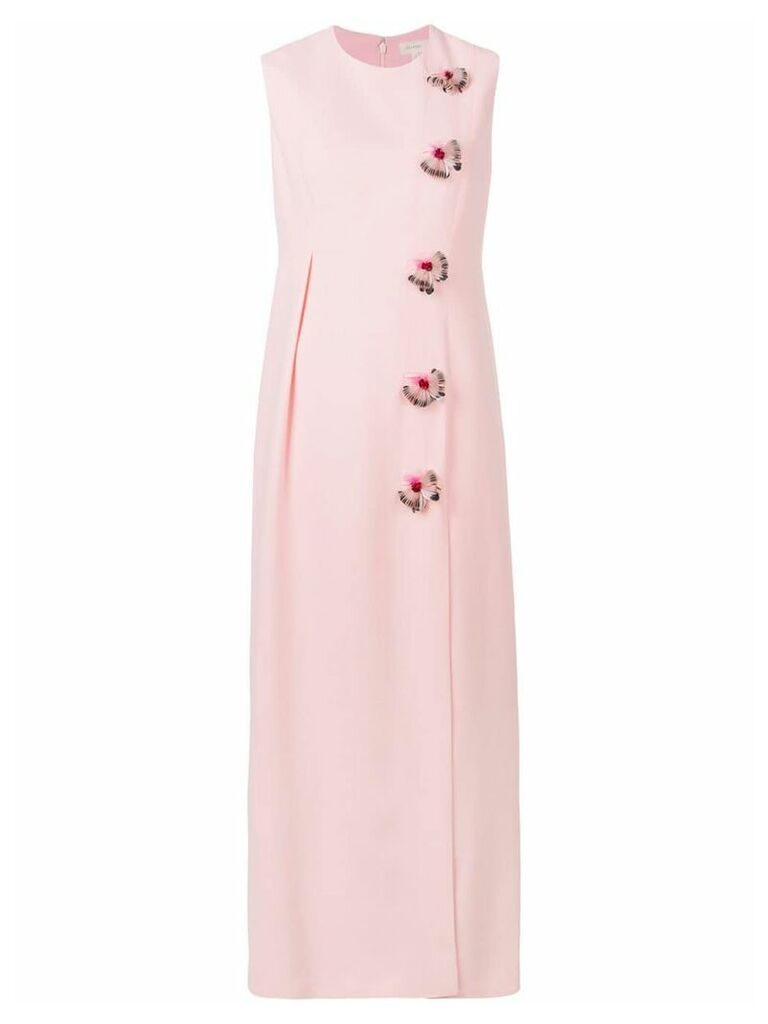 Delpozo embellished long dress - PINK