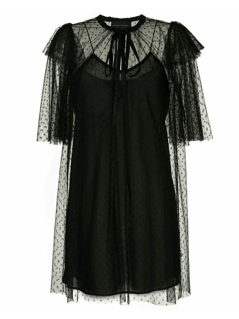 Karen Walker Dark Squares dress - Black