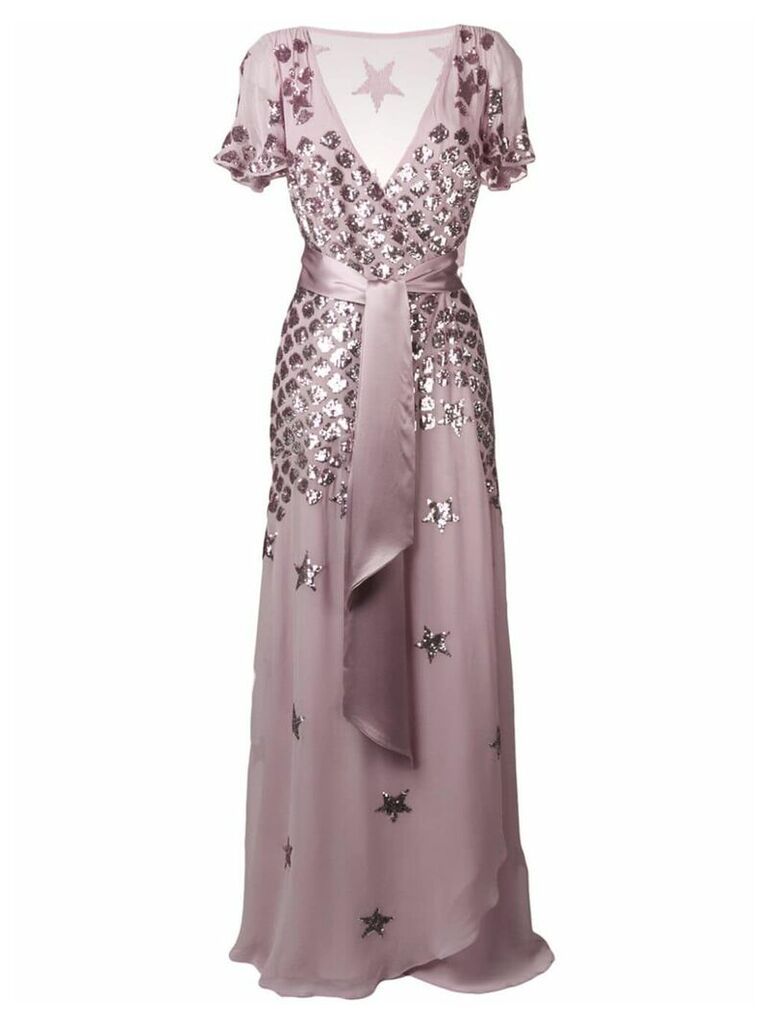 Temperley London Starlet wrap dress - Purple