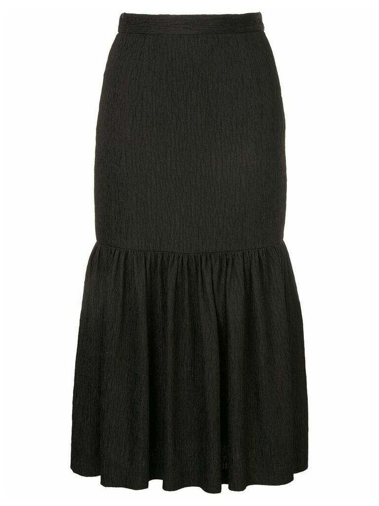 Rebecca Vallance Francesca ruffle midi skirt - Black