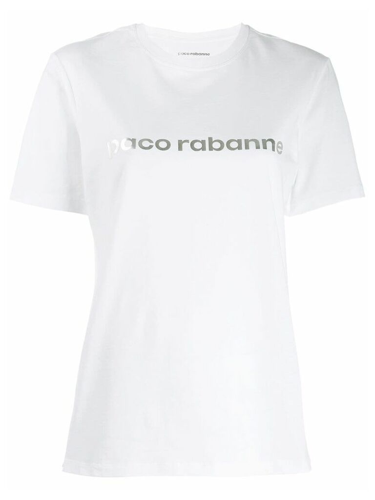 Paco Rabanne logo print T-shirt - White