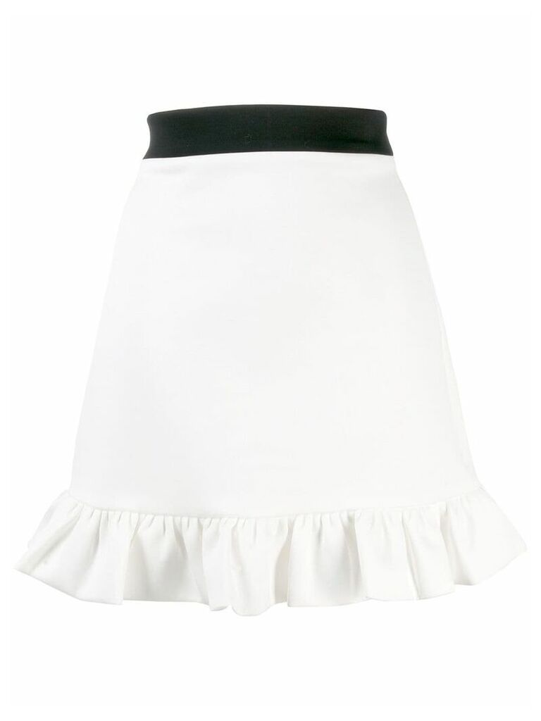 Miu Miu ruffled skirt - White