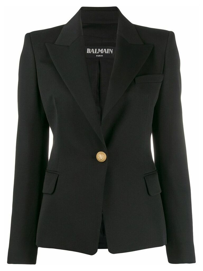 Balmain single-button blazer - Black