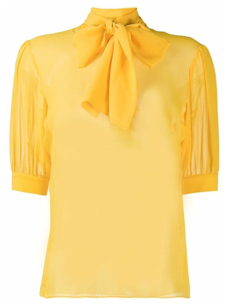 Blumarine pussy bow blouse - Yellow