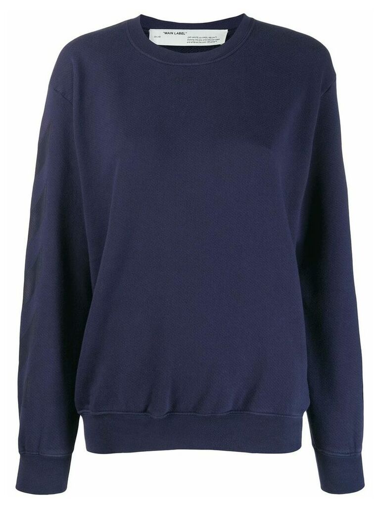 Off-White tonal logo sweatshirt - Blue