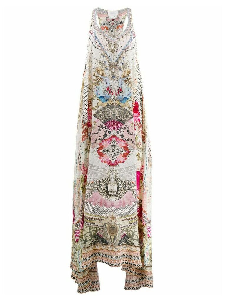 Camilla printed maxi dress - NEUTRALS