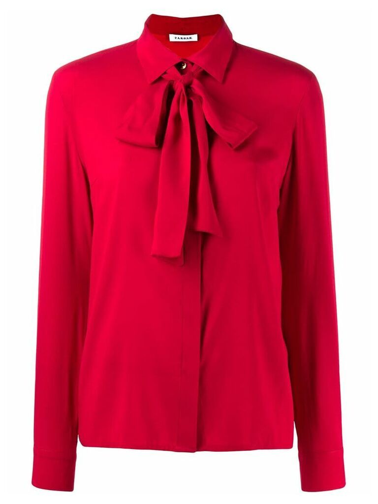 P.A.R.O.S.H. pussybow blouse - Red