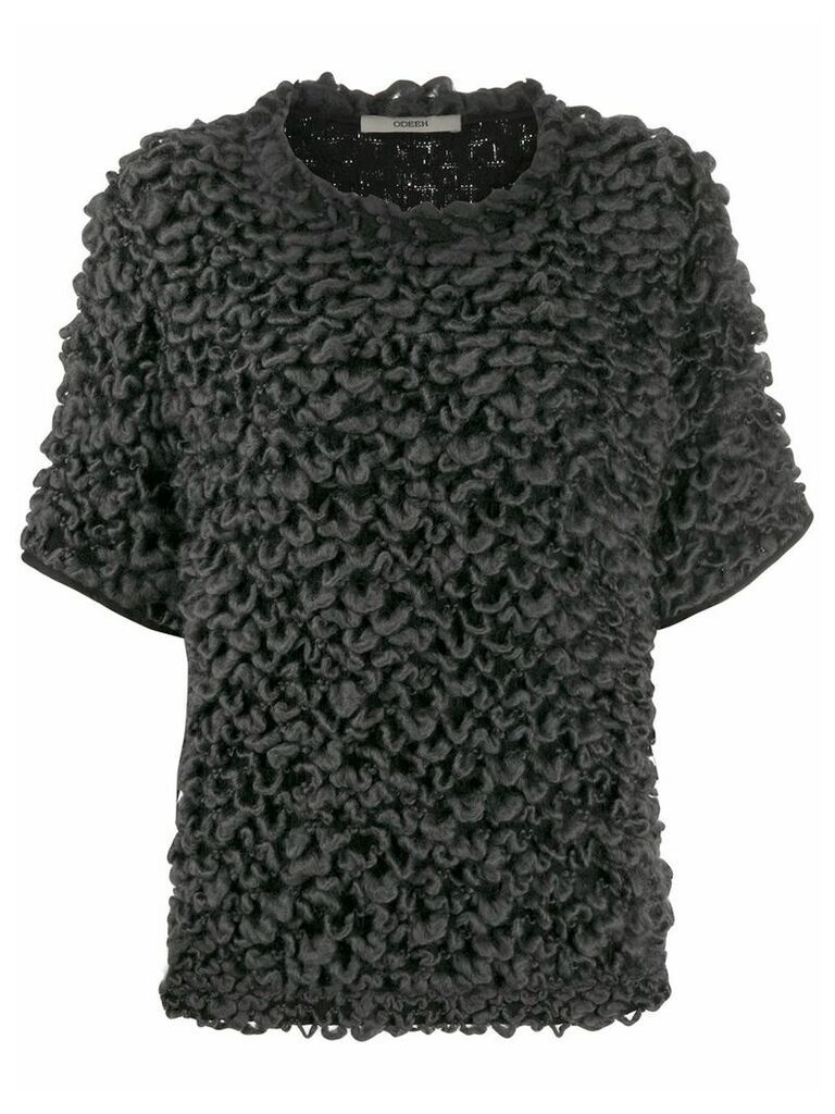 Odeeh knitted wool top - Grey