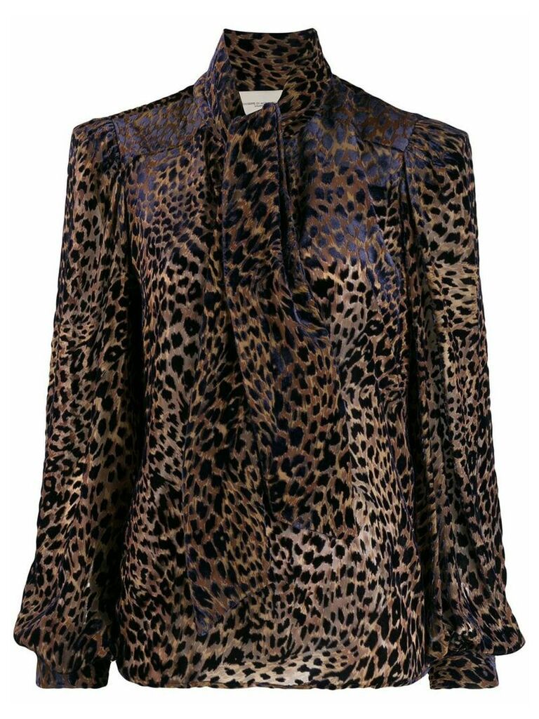 Giuseppe Di Morabito leopard print blouse - Brown