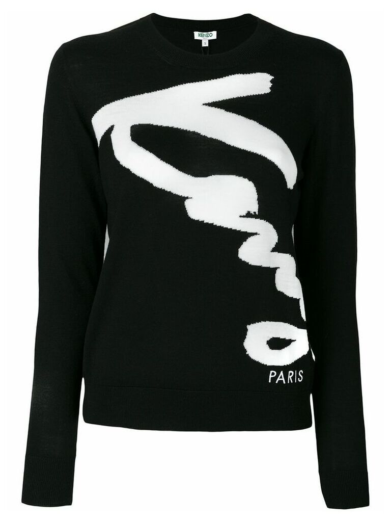 Kenzo embroidered sweater - Black