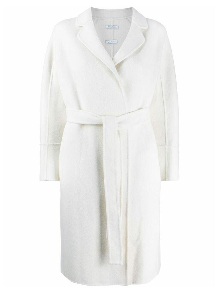 P.A.R.O.S.H. wrap style coat - White