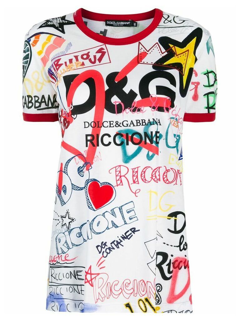 Dolce & Gabbana Exclusive all-over print T-shirt - White