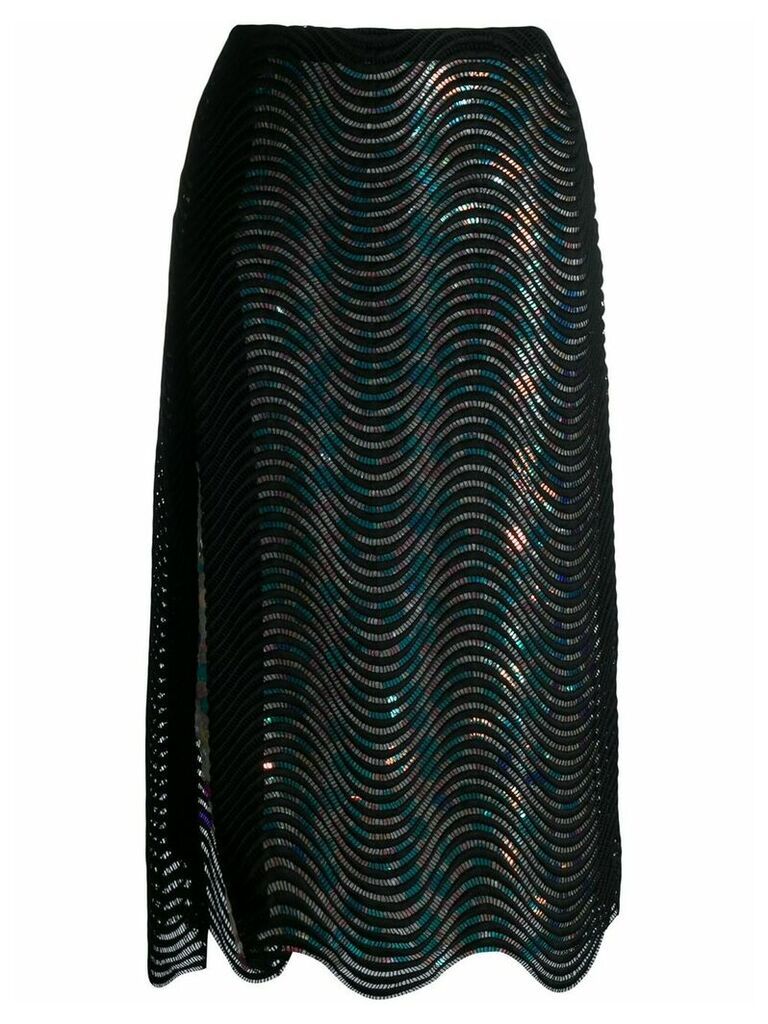 Marco De Vincenzo sequin embellished skirt - Black