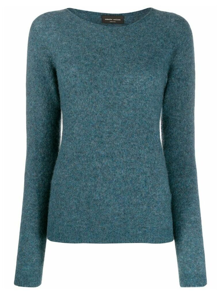 Roberto Collina knitted cashmere jumper - Blue