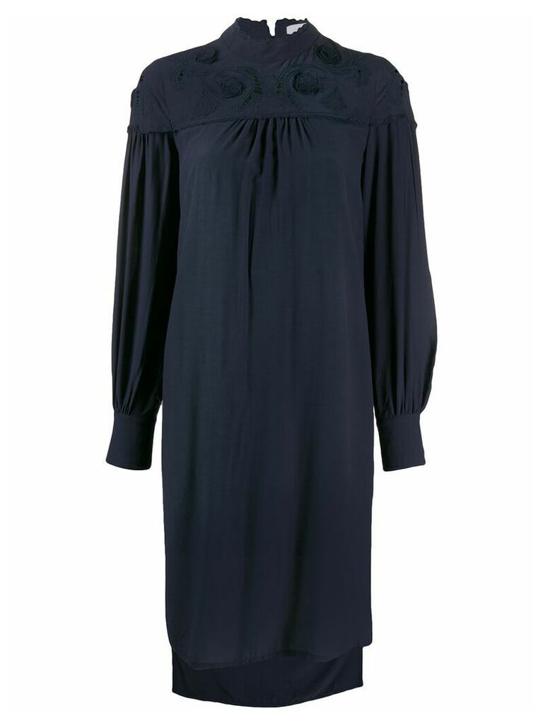 See by Chloé embroidered dress - Blue