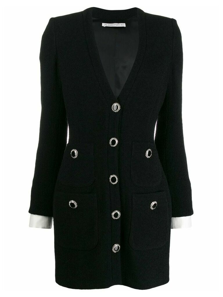Alessandra Rich blazer-style mini dress - Black