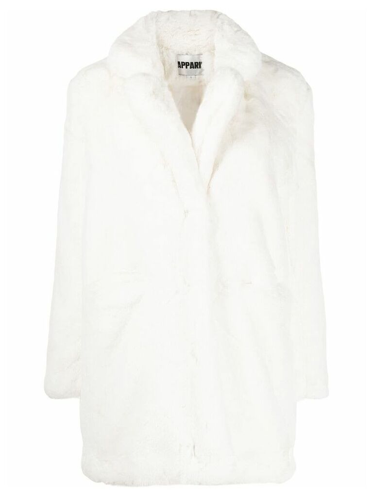 Apparis Sophie mid-length coat - White