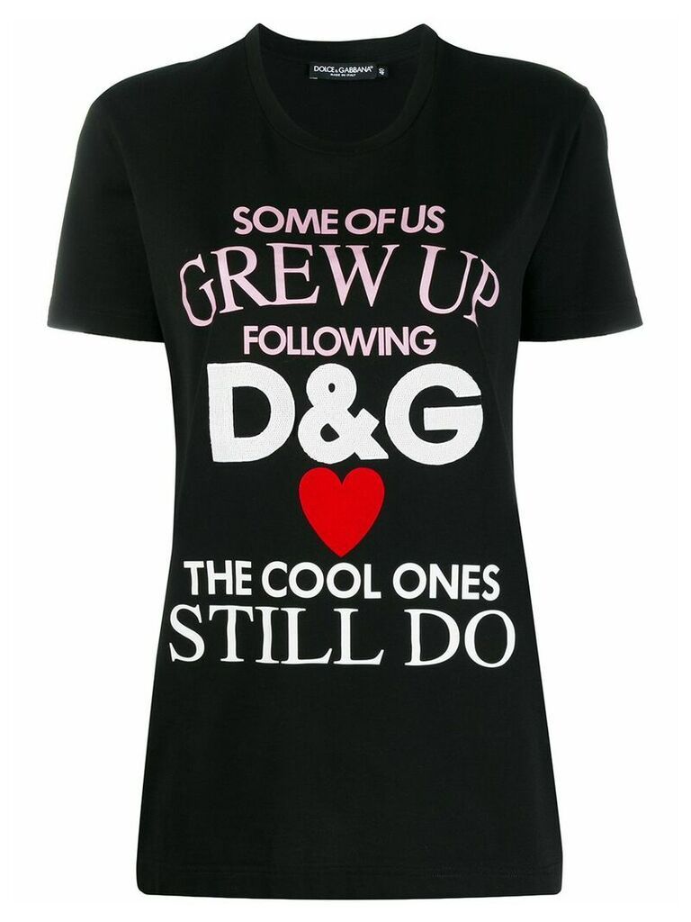Dolce & Gabbana printed T-shirt - Black