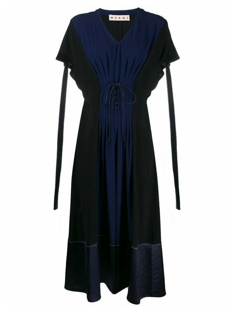 Marni corset front dress - Blue