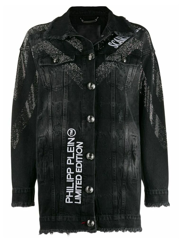 Philipp Plein Scarface denim jacket - Black