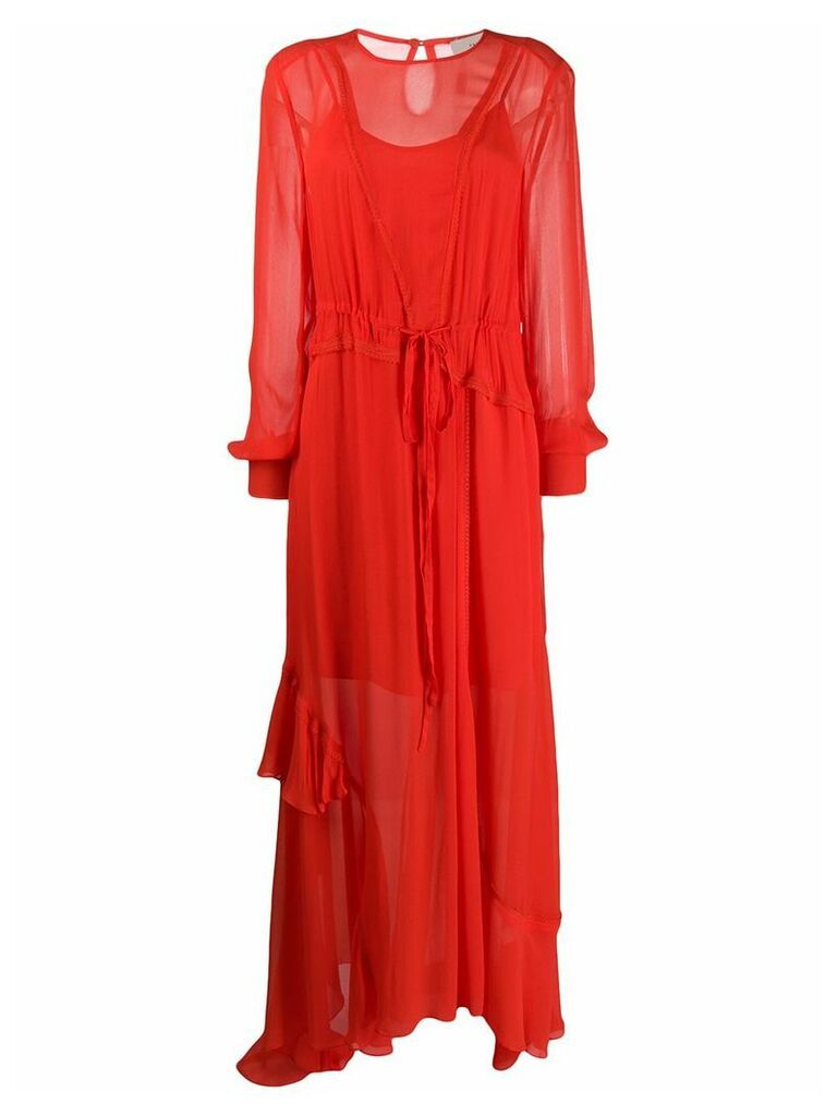 Preen Line Brea long dress - Red