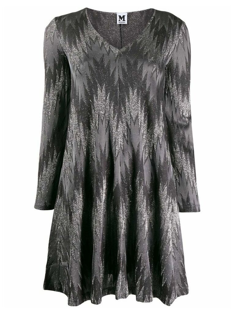 M Missoni zig zag pattern dress - Grey