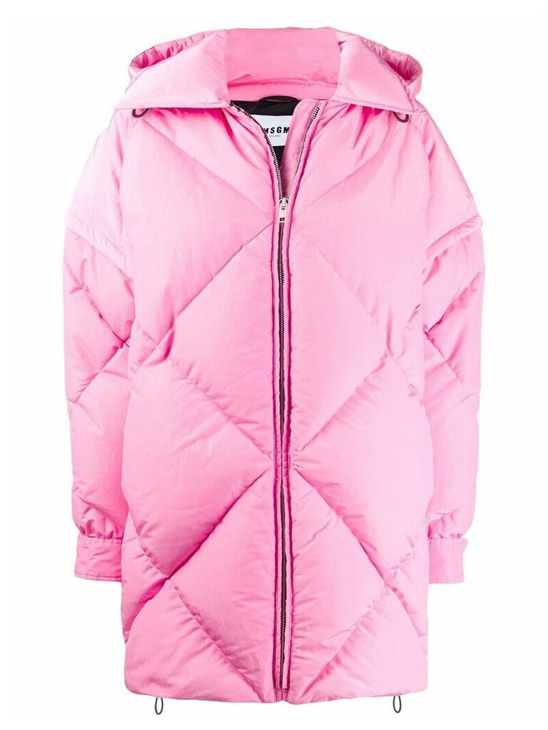 MSGM padded detachable sleeves coat - PINK