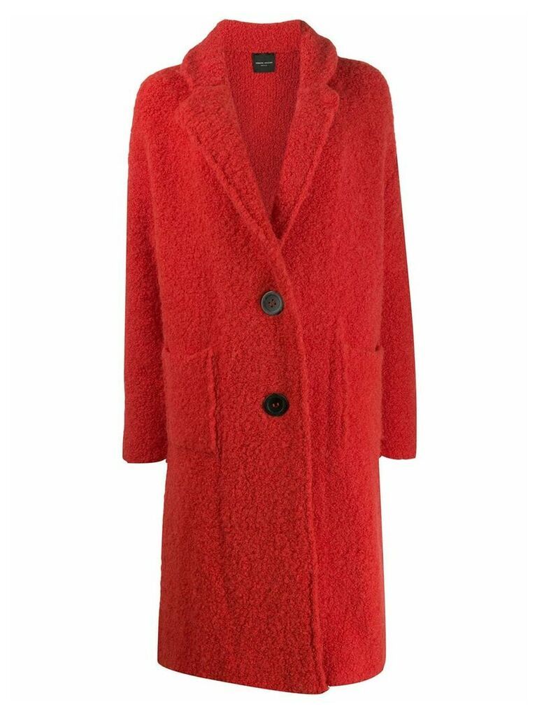 Roberto Collina single breasted coat - Red
