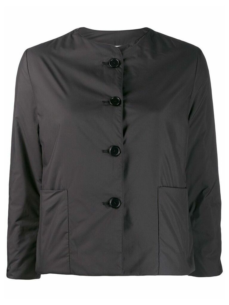 Aspesi button up fitted jacket - Black