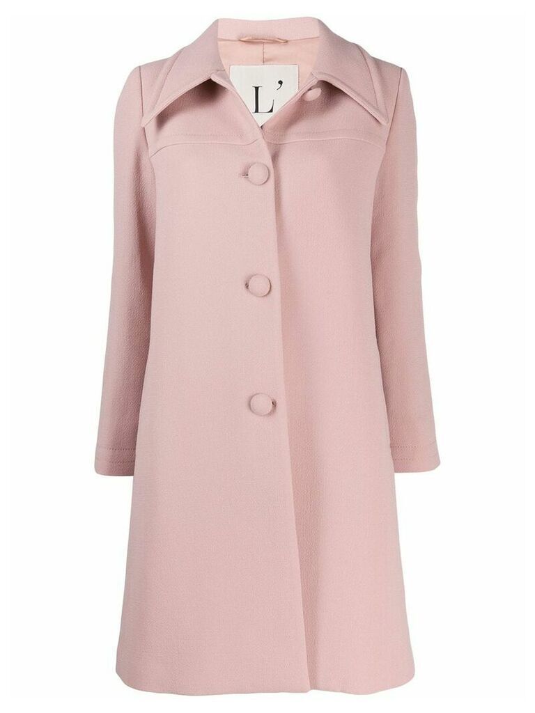 L'Autre Chose single breasted coat - PINK