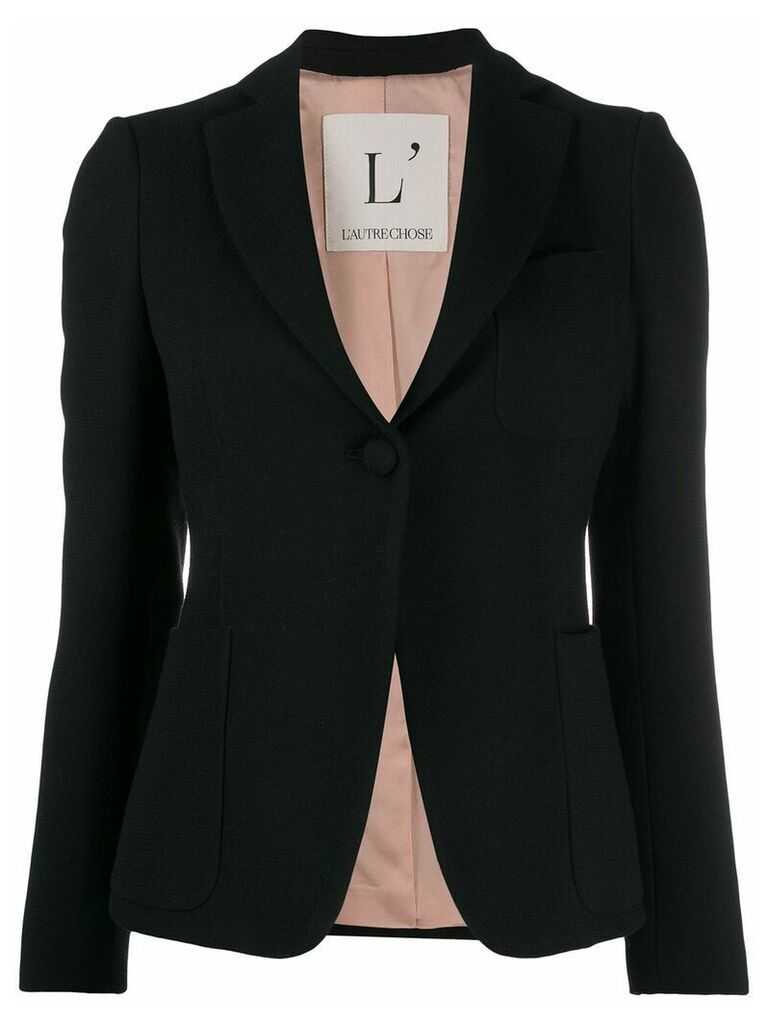 L'Autre Chose fitted tailored blazer - Black