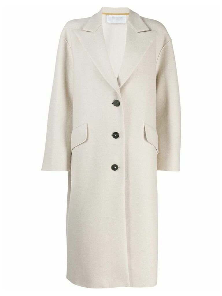 Harris Wharf London single-breasted coat - NEUTRALS