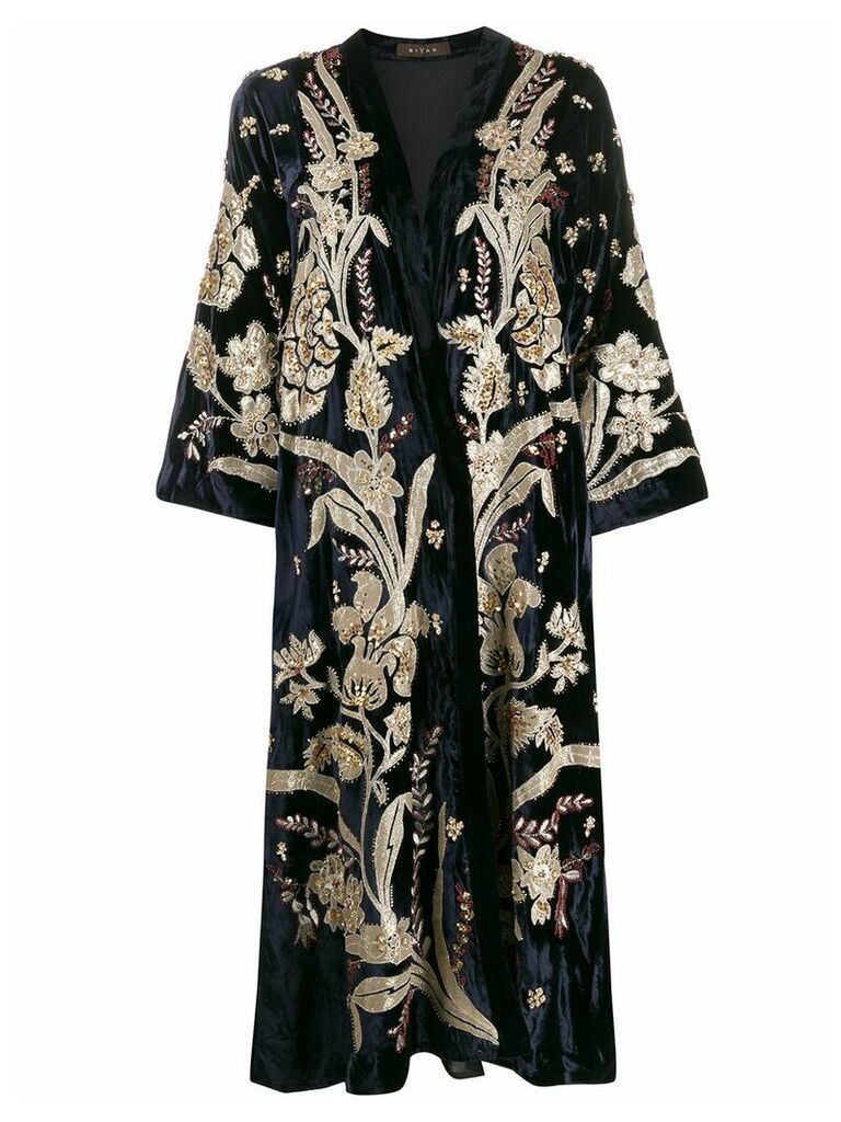 Biyan oversized kimono coat - Blue