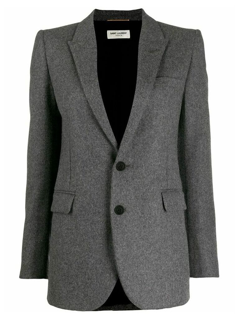 Saint Laurent single-breasted tailored blazer - Grey