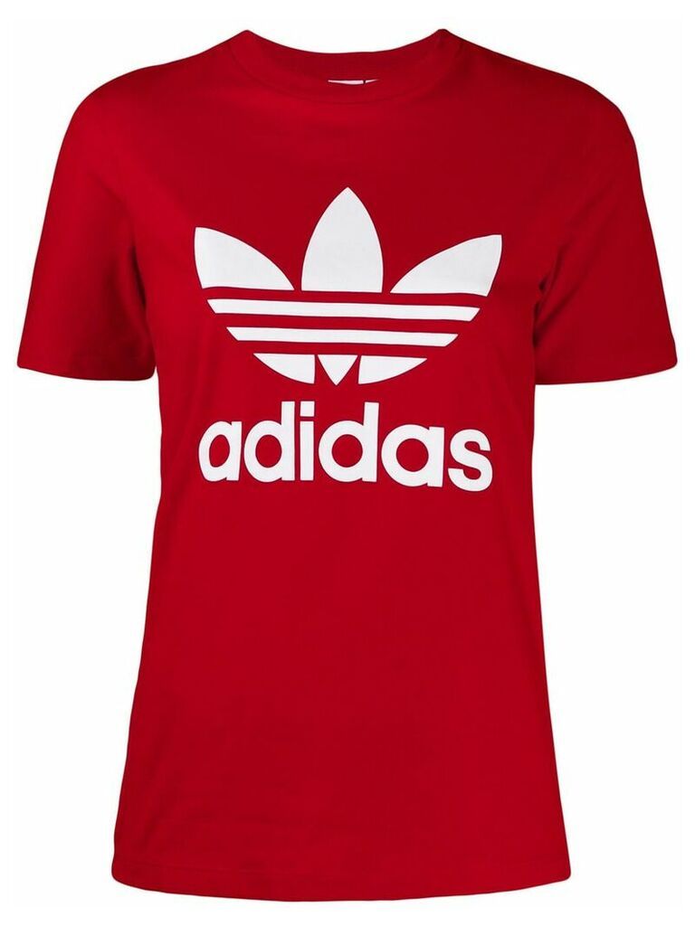 adidas logo print T-shirt - Red