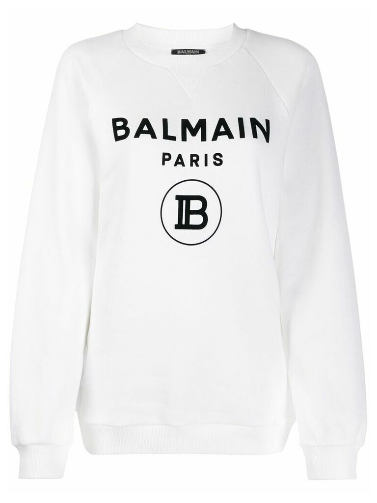 Balmain logo sweatshirt - White