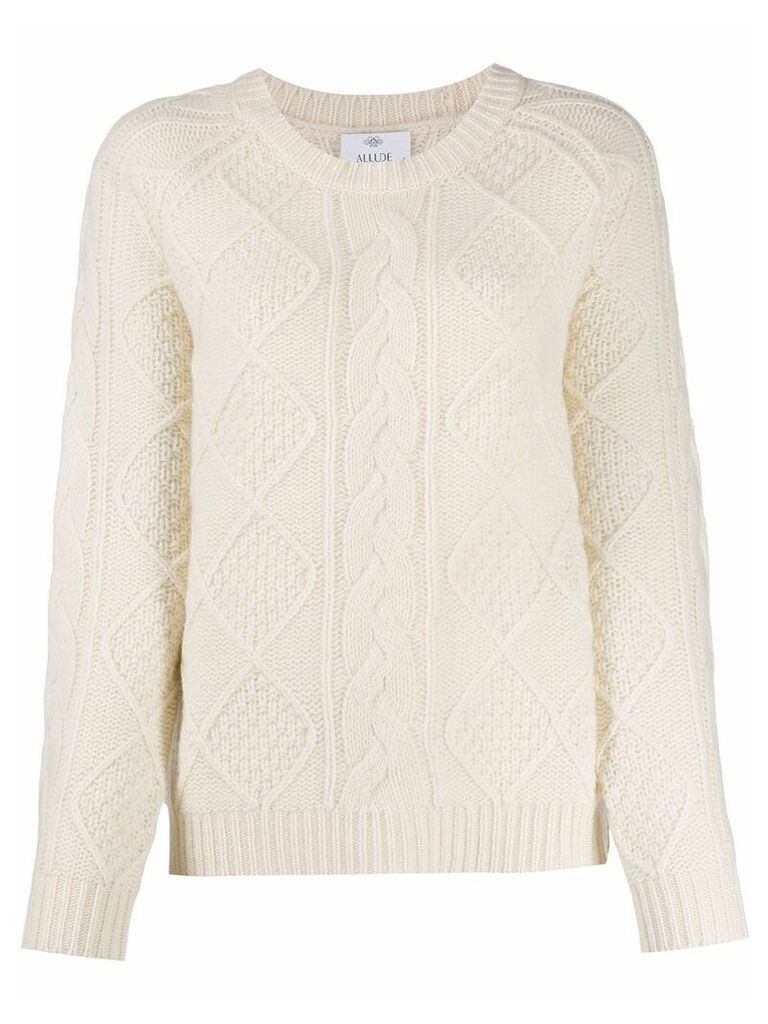 Allude Treccia knit jumper - White