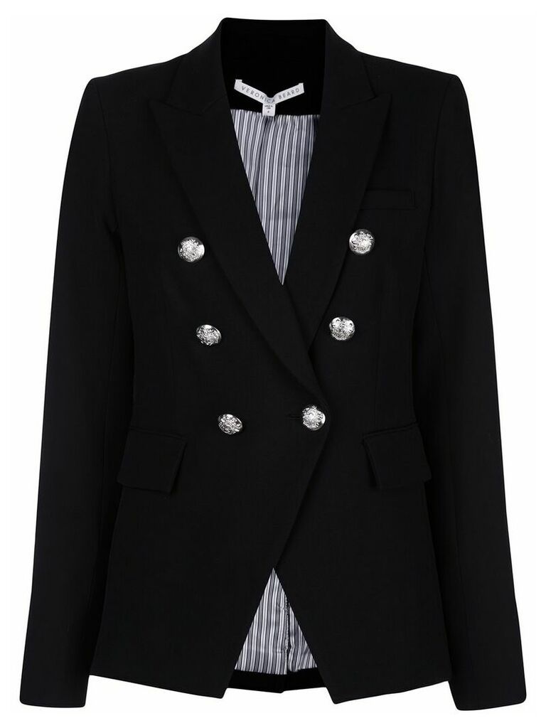 Veronica Beard fitted double breasted blazer - Black