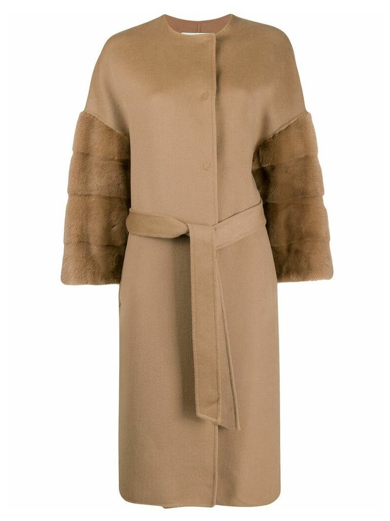 Ava Adore Bilbao belted coat - Brown