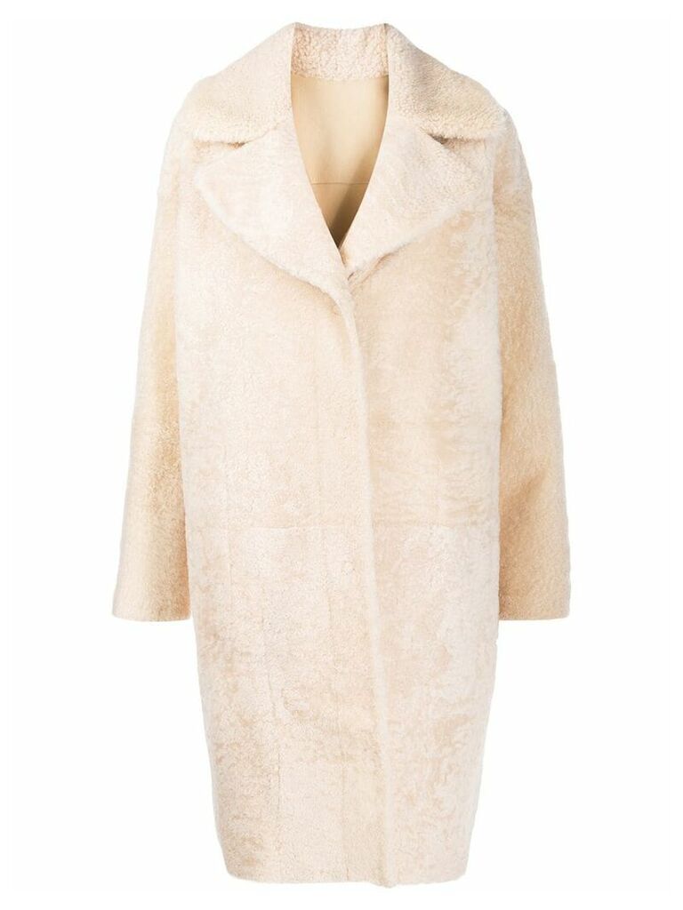 Drome oversized faux-fur coat - Neutrals